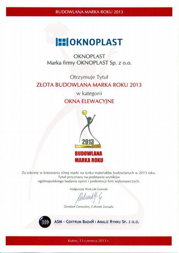 OKNOPLAST uznany na rynku