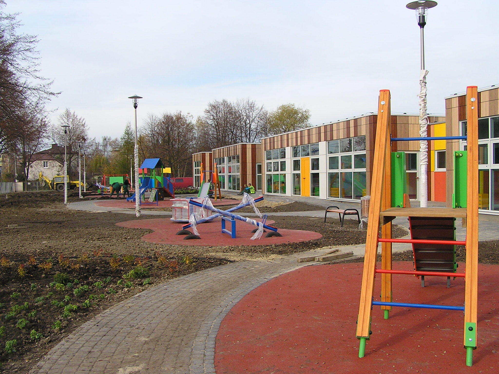 Przedszkole zbudowane z klocków