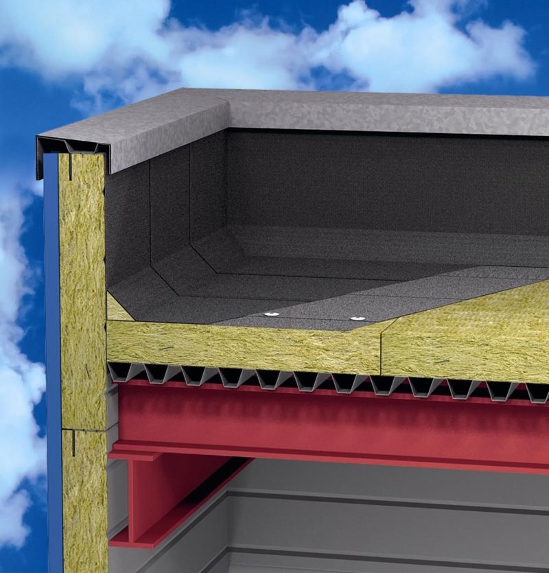 Dach płaski na blasze trapezowej – jak ocieplać?