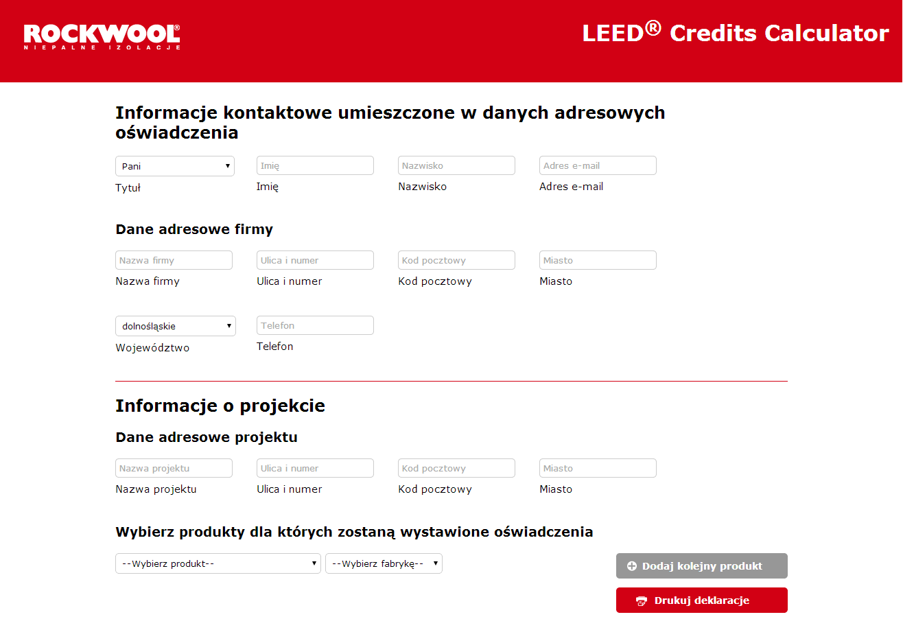 Ekologia wpisana w projekt