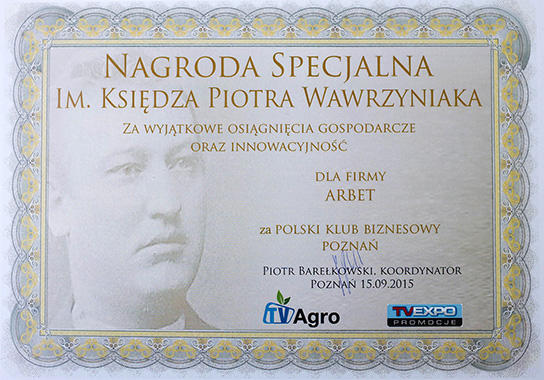 Wielkopolska docenia Arbet