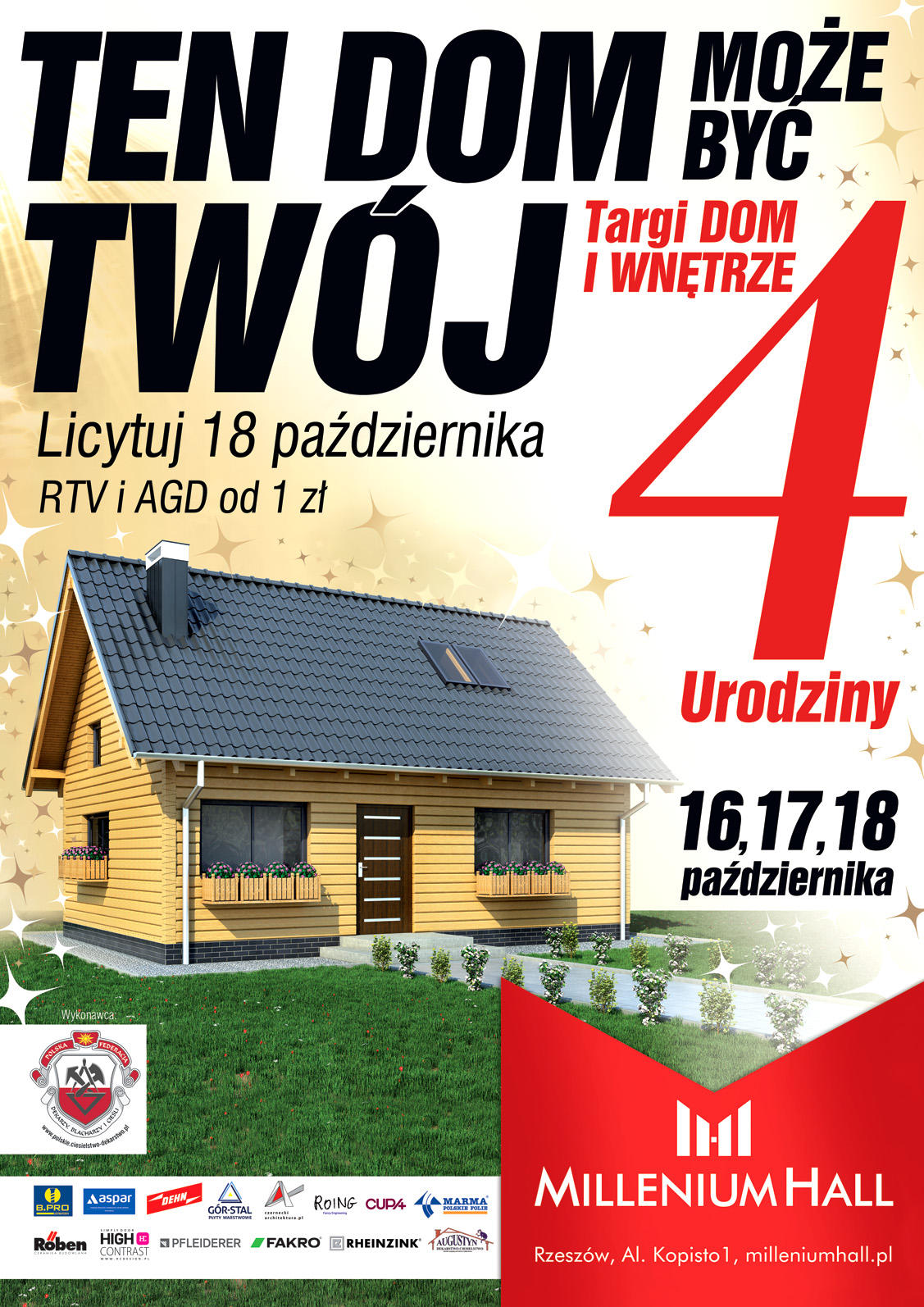 Ten Dom może być Twój! – 4 Urodziny Millenium Hall