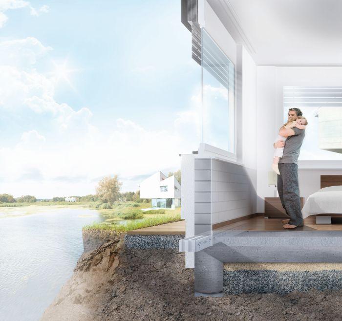 Termoizolacja na poziomie z Schöck Novomur