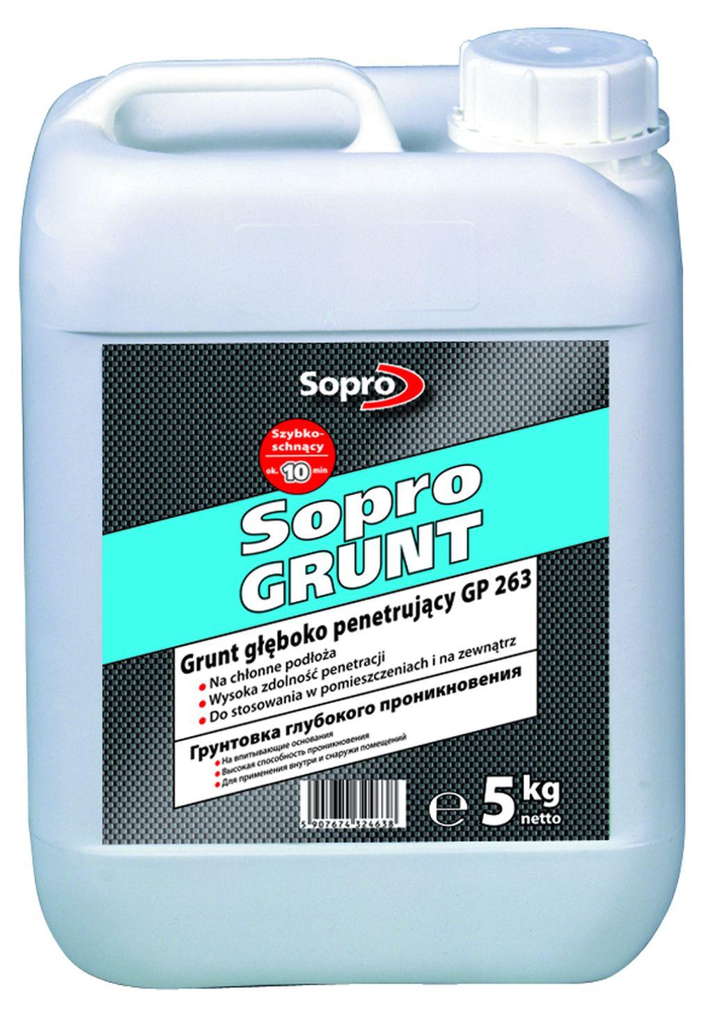 Sopro prezentuje Grunt głęboko penetrujący GP 263