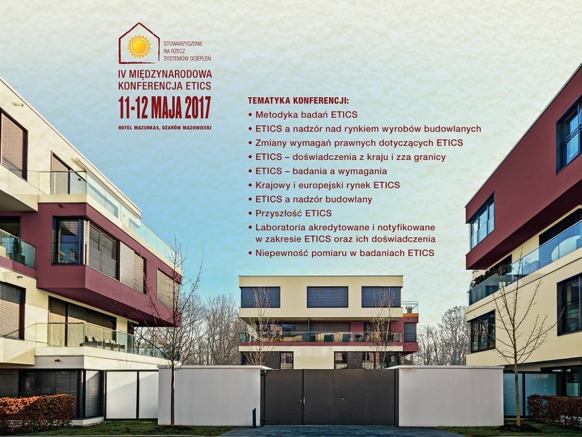 IV Międzynarodowa Konferencja ETICS – już w maju doroczne spotkanie branży ociepleń