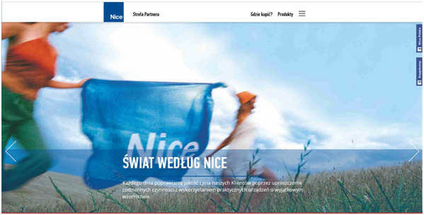 Nowy serwis internetowy Nice Polska