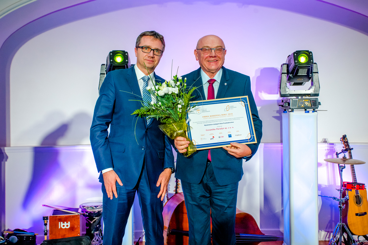 Ceramika Paradyż uhonorowana nagrodą „Firma Rodzinna Roku 2018”