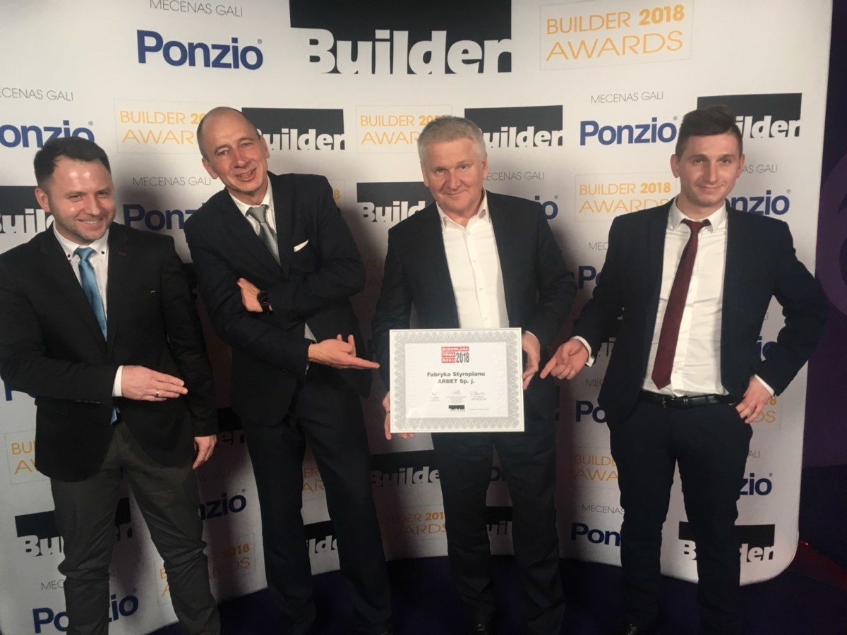 ARBET Budowlaną Firmą Roku 2018 wg Buildera!