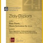 Złoty Dyplom 4i dla Roto Frank Okucia Budowlane