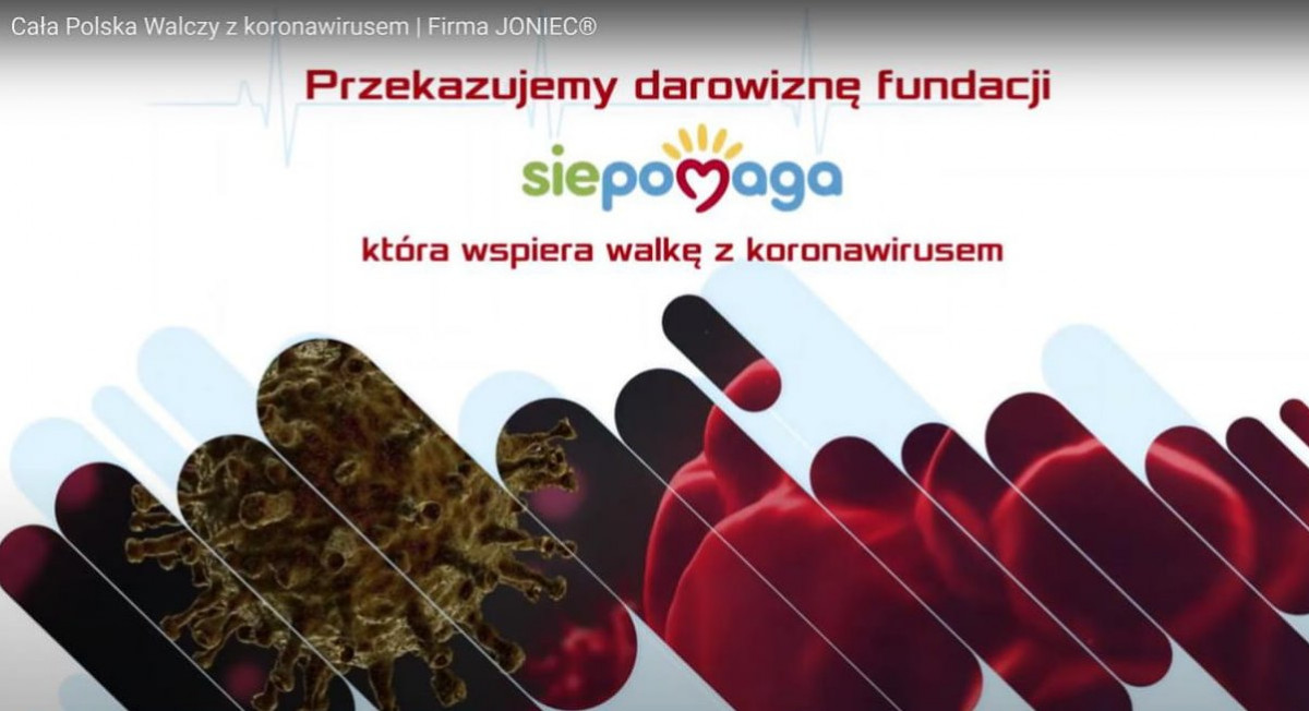 Firma JONIEC® wspomaga szpitale w walce z koronawirusem