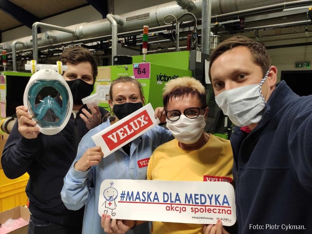 VELUX wspiera akcję społeczną #MaskaDlaMedyka
