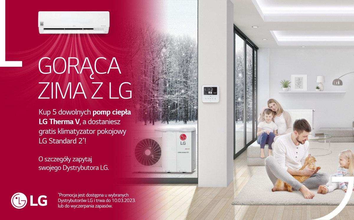 GORĄCA ZIMA z LG – trwa promocja dla instalatorów na pompy ciepła