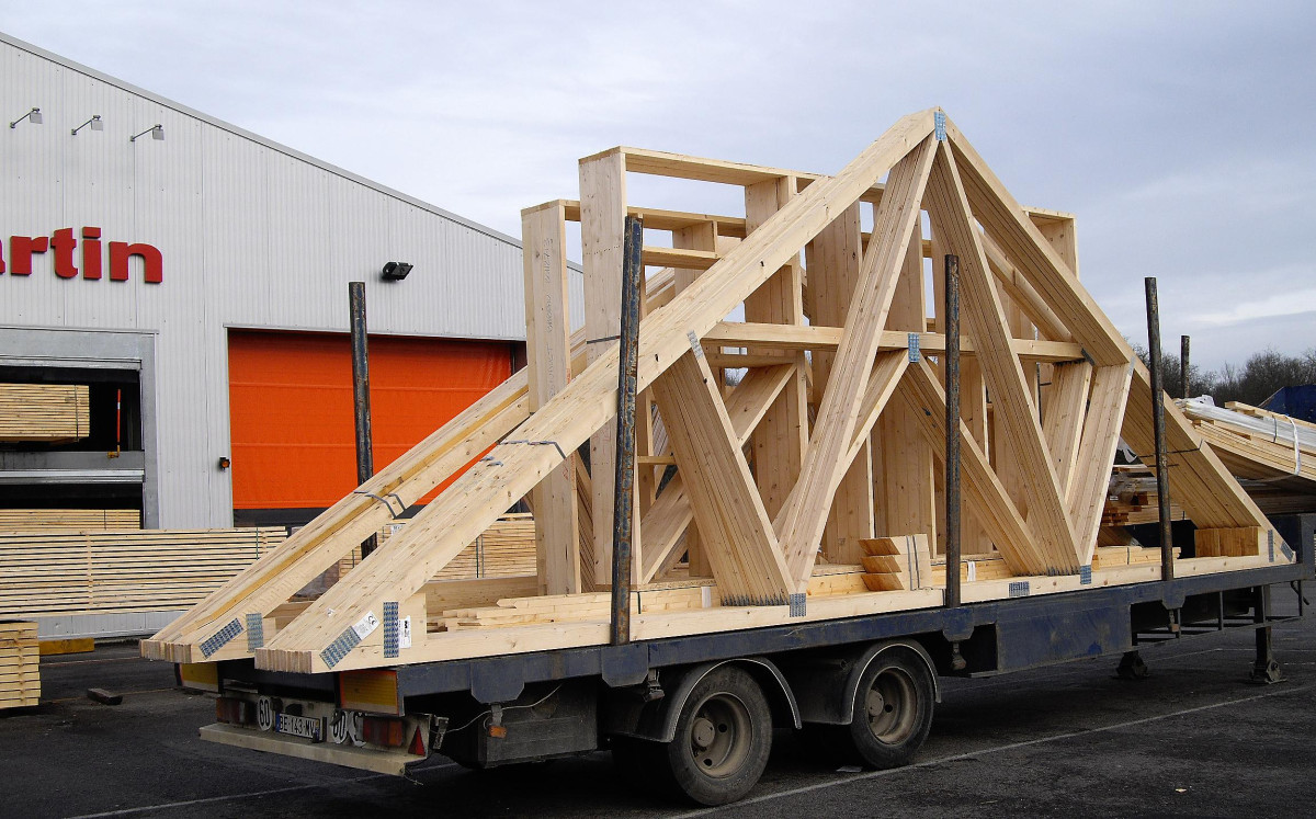 Gotowa więźba z fabryki