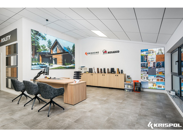 Nagrodzona złotym Laurem Klienta 2023 Sieć Salonów KRISHOME otwiera największy w Polsce salon oferujący stolarkę marki KRISPOL