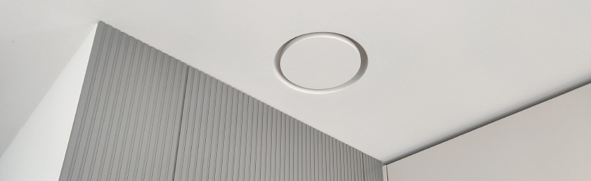 Nowość w Lindab:  stylowy, bezramkowy anemostat gipsowy