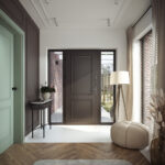 PortaTHERMO_C2_220_Czarny_klamkaApolloSrebrny_dostawka50_szybaPrzezroczysta_interior_arn_Porta_RN_pion