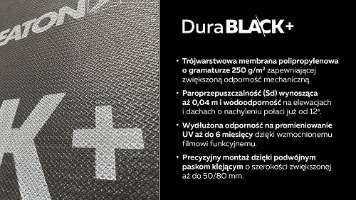 DuraBLACK+ – membrana o zwiększonej odporności