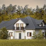 Dachówka betonowa Braas Celtycka Cisar, kolor grafit