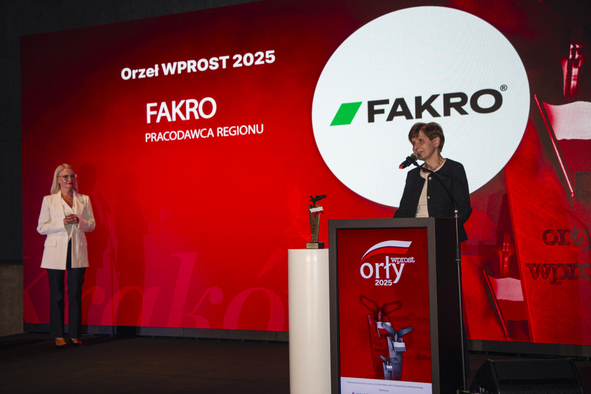FAKRO nagrodzone tytułem „Najlepszy Pracodawca Regionu” podczas gali Orły Wprost