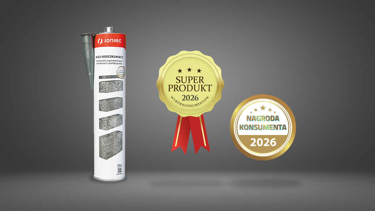 Klej uszczelniacz JONIEC® z podwójnym wyróżnieniem w ogólnopolskim plebiscycie